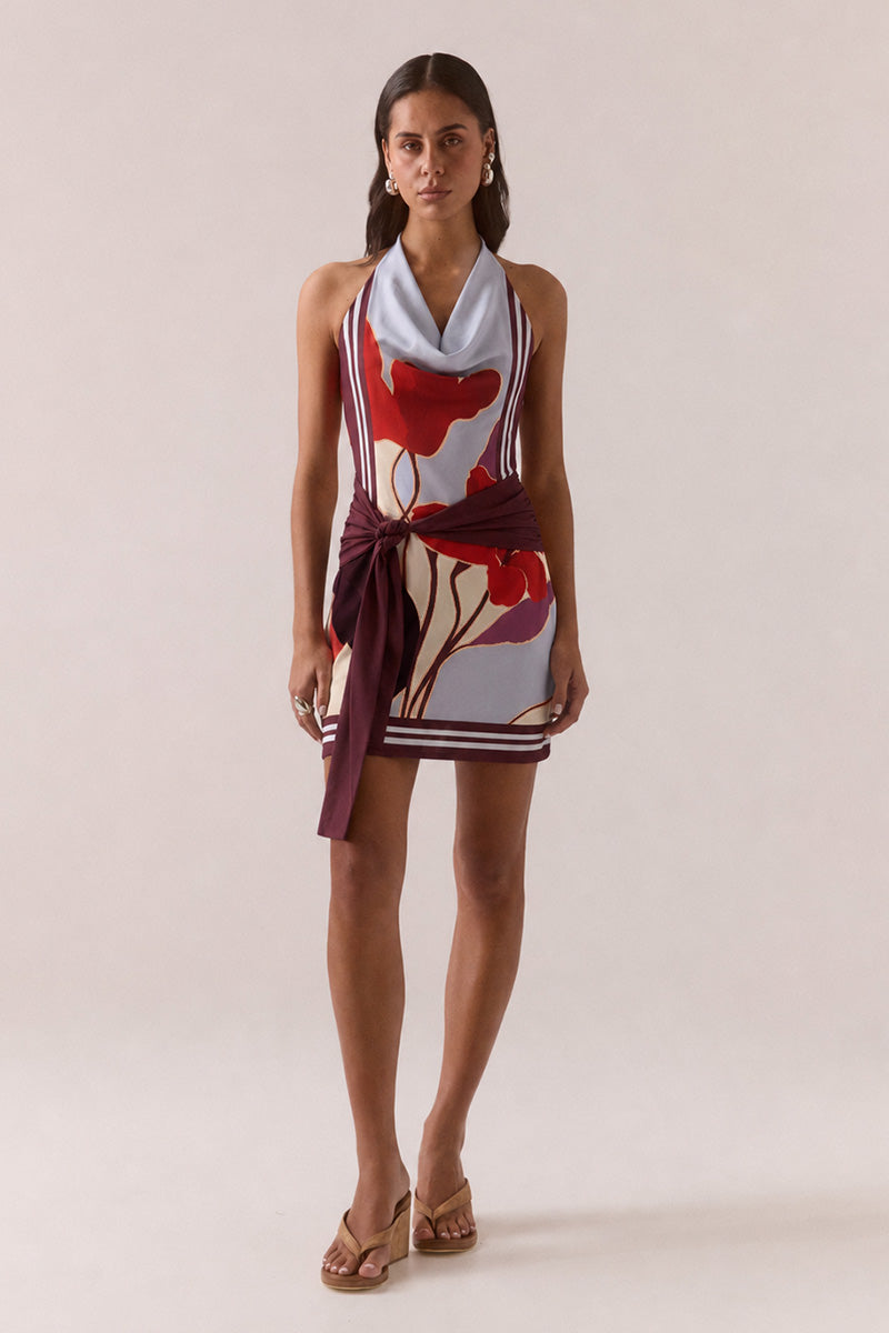 KALEA MINI DRESS - BLUE BLOOM