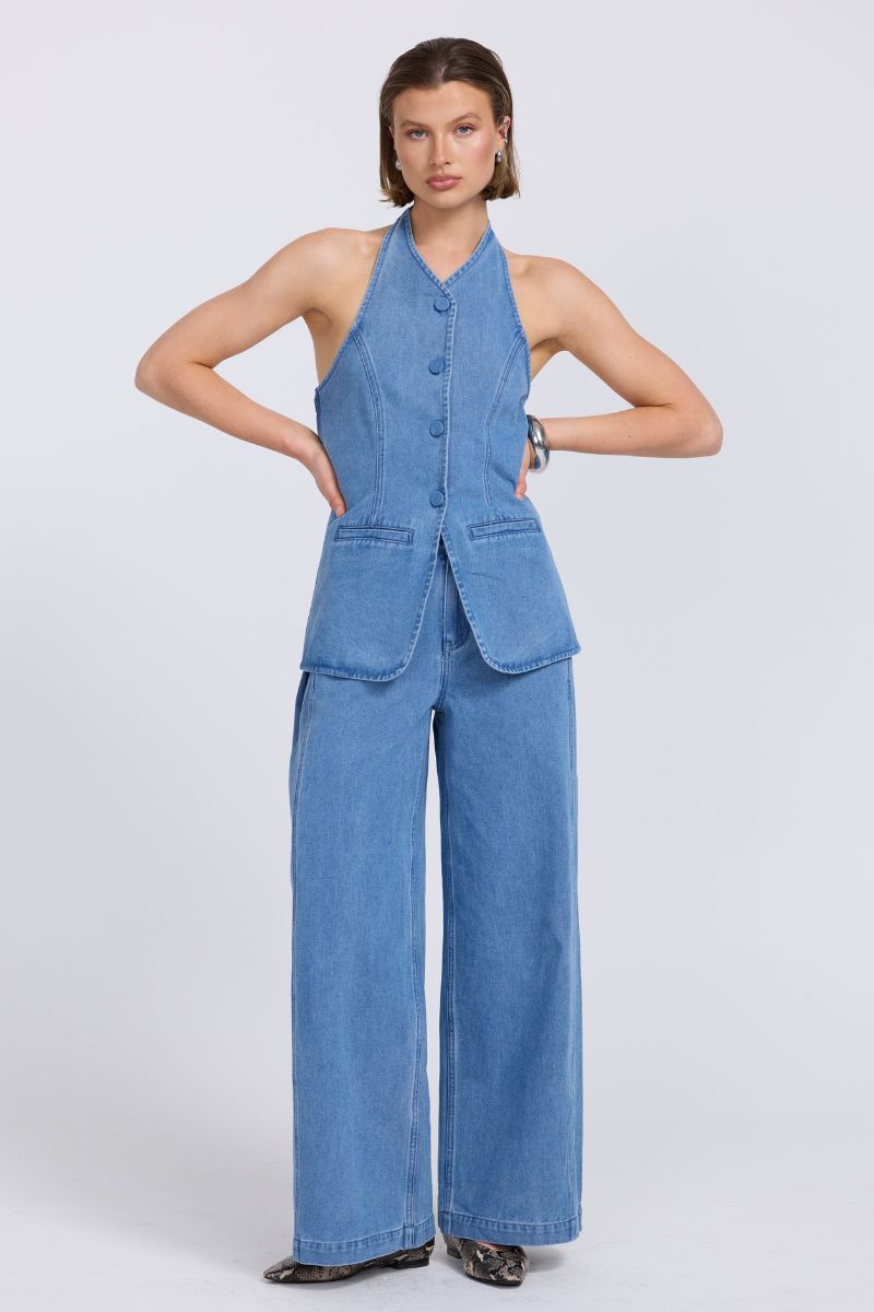 EVERLEIGH DENIM TUNIC - INDIGO