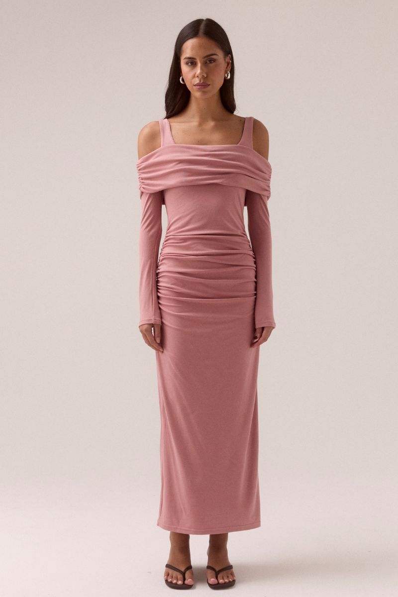 ELAIAN LONG-SLEEVE DRESS - BALLET