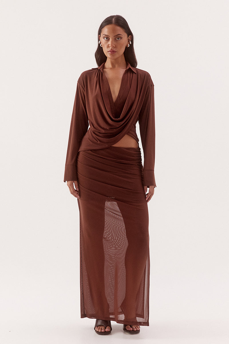 SELEN SHIRT - MOCHA