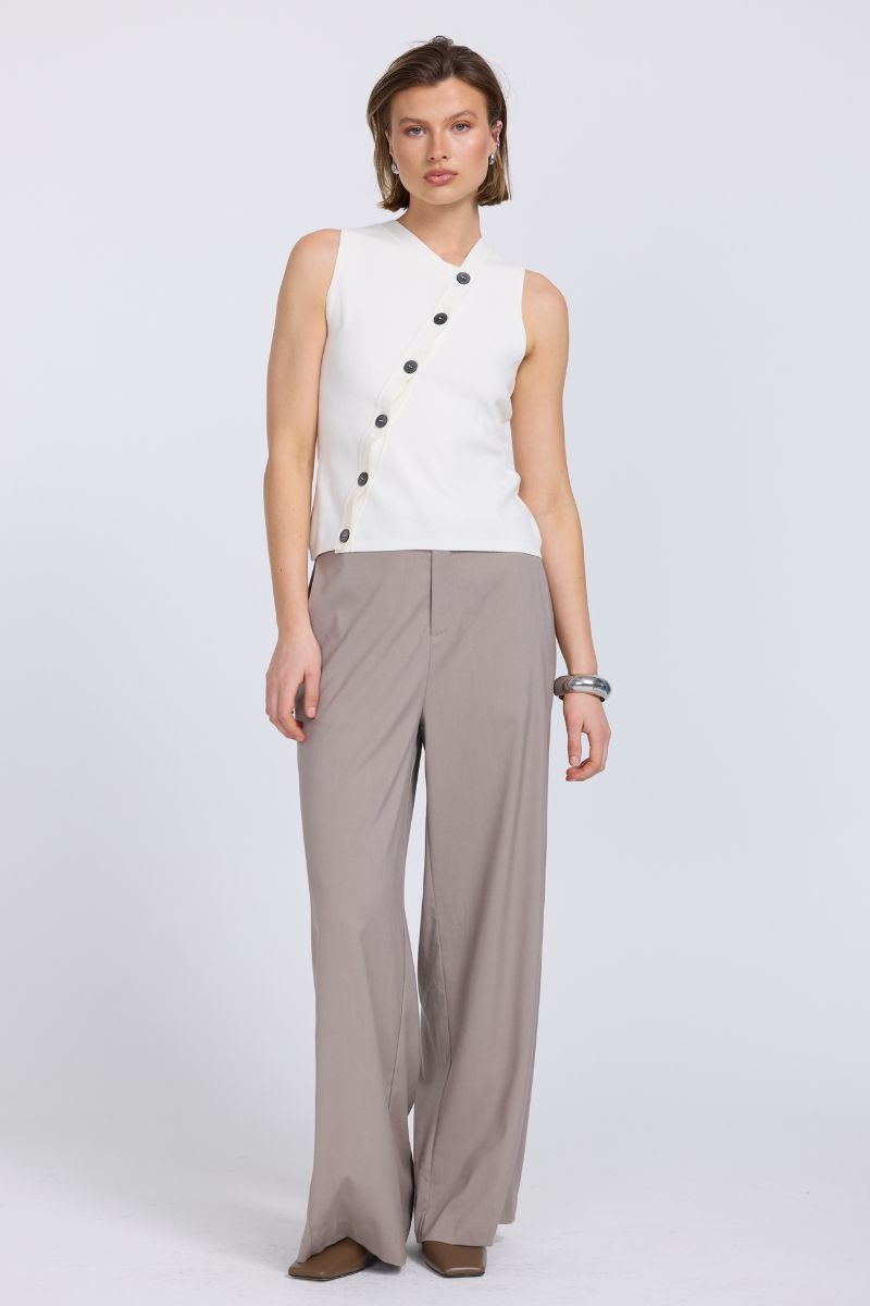 ASTRID KNIT TOP - ALMOND