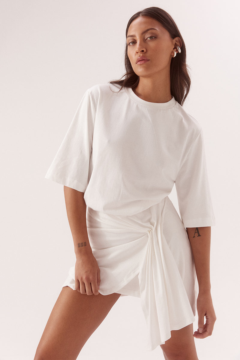SOHVI TEE DRESS - CHALK