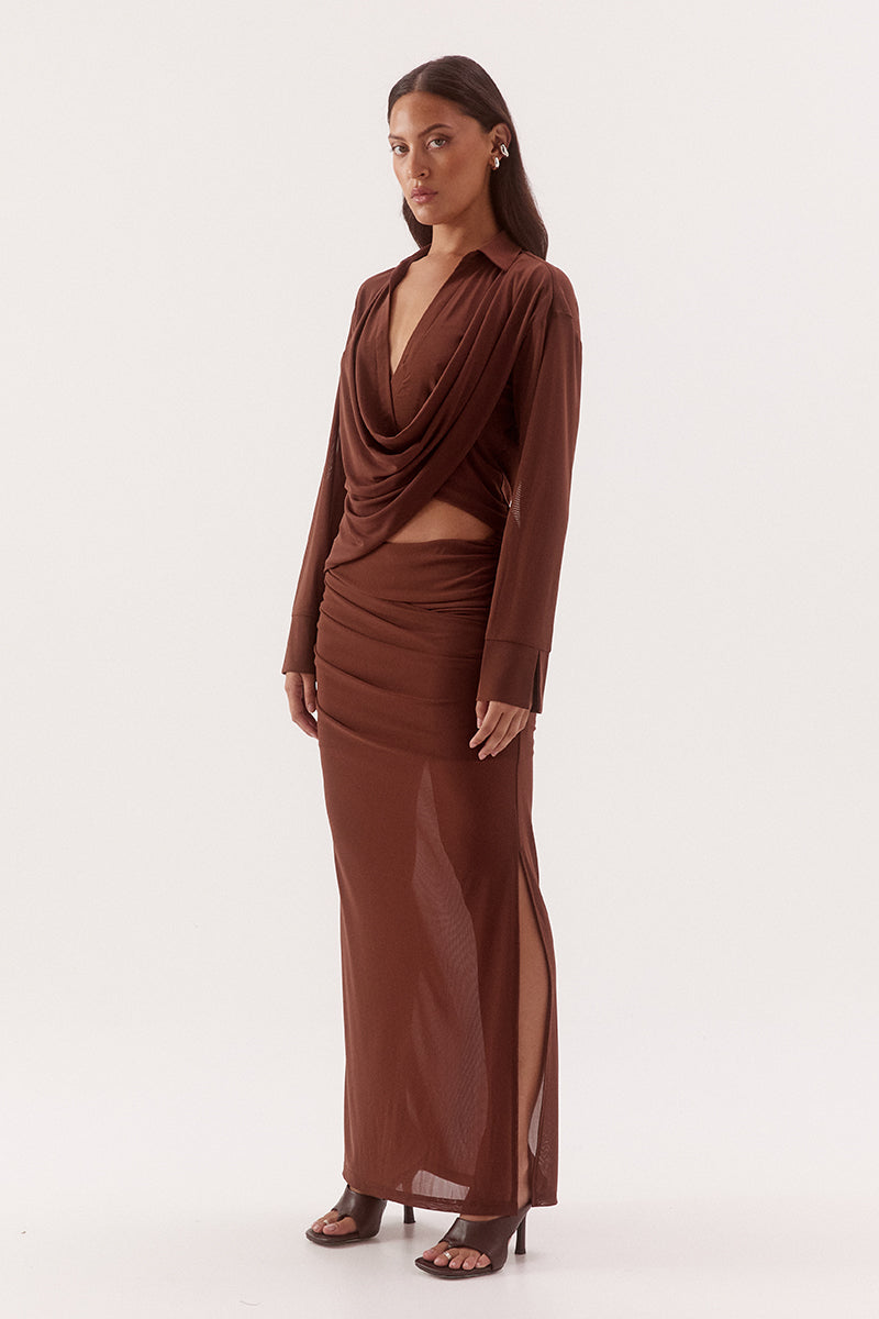 SELEN SHIRT - MOCHA