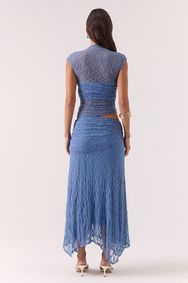 LOWRI SKIRT - SLATE BLUE
