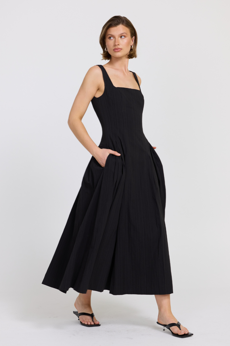 REPRIVE DRESS - BLACK