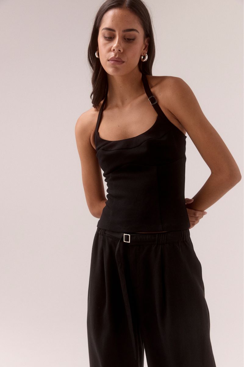 DEMI TOP - BLACK
