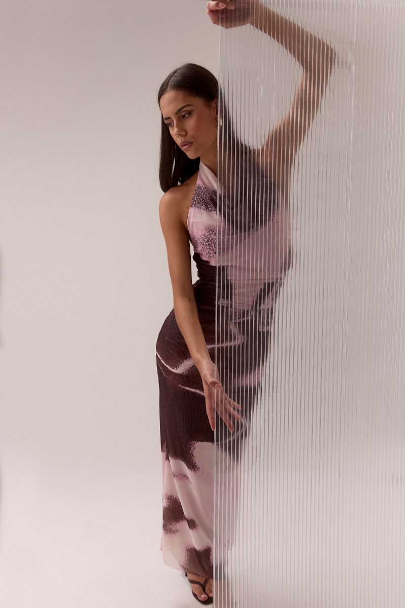 sovere rise mesh long sleeve dress AFTERLIGHT MESH DRESS