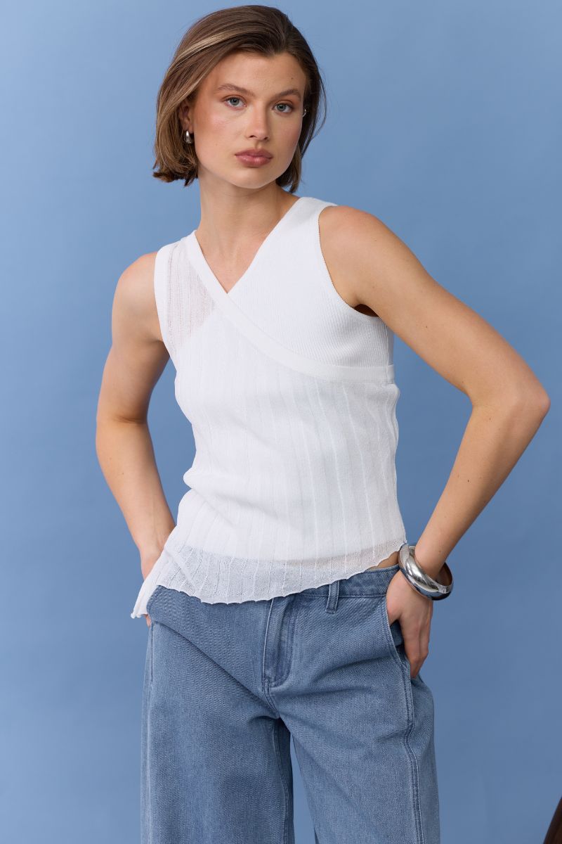 DUALITY LAYERED TANK - OFF WHITE