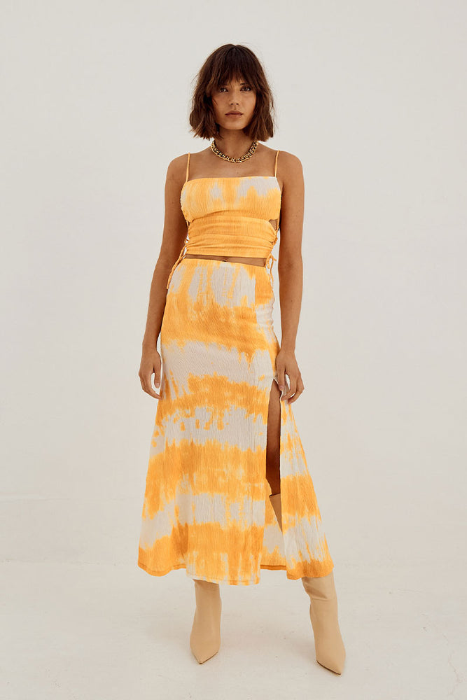 Sovere Studio Womens Clothing Sydney Nova Slip Skirt Orange