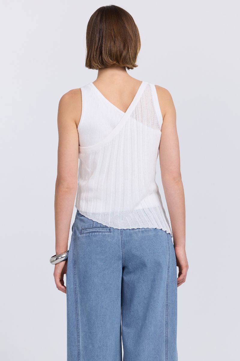 DUALITY LAYERED TANK - OFF WHITE