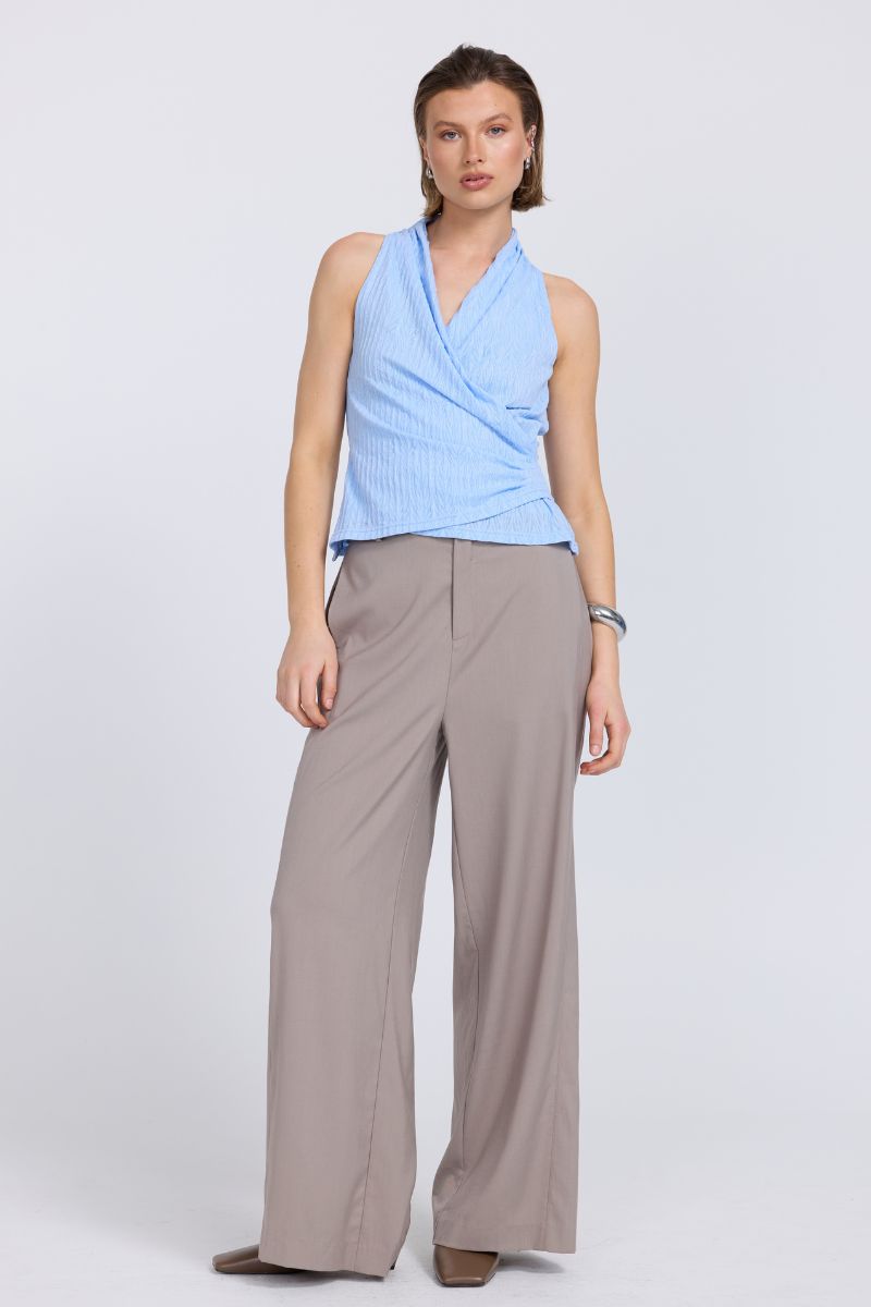 NOSTALGIA MESH TOP - SKY