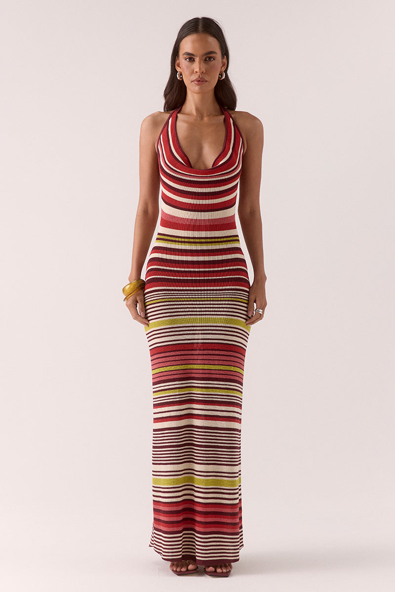 PANDORA KNIT DRESS - STRIPE