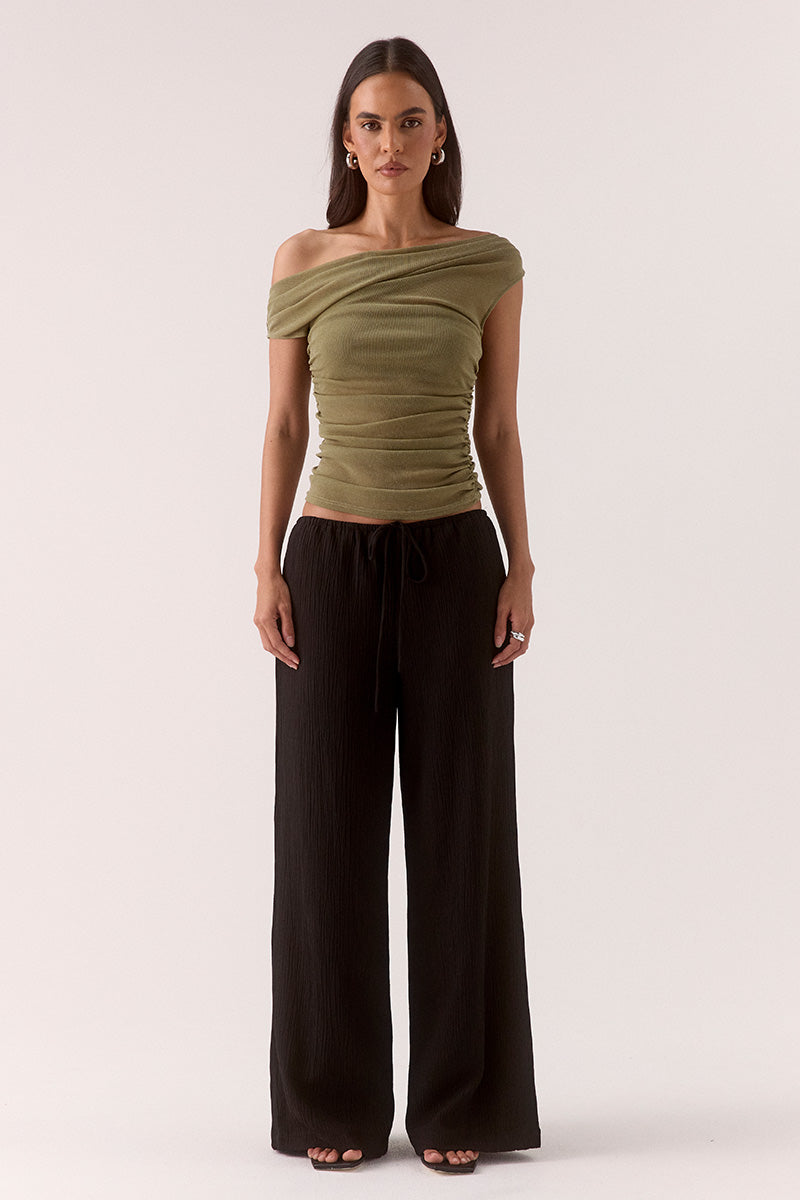 ZEYA TOP - SOFT KHAKI