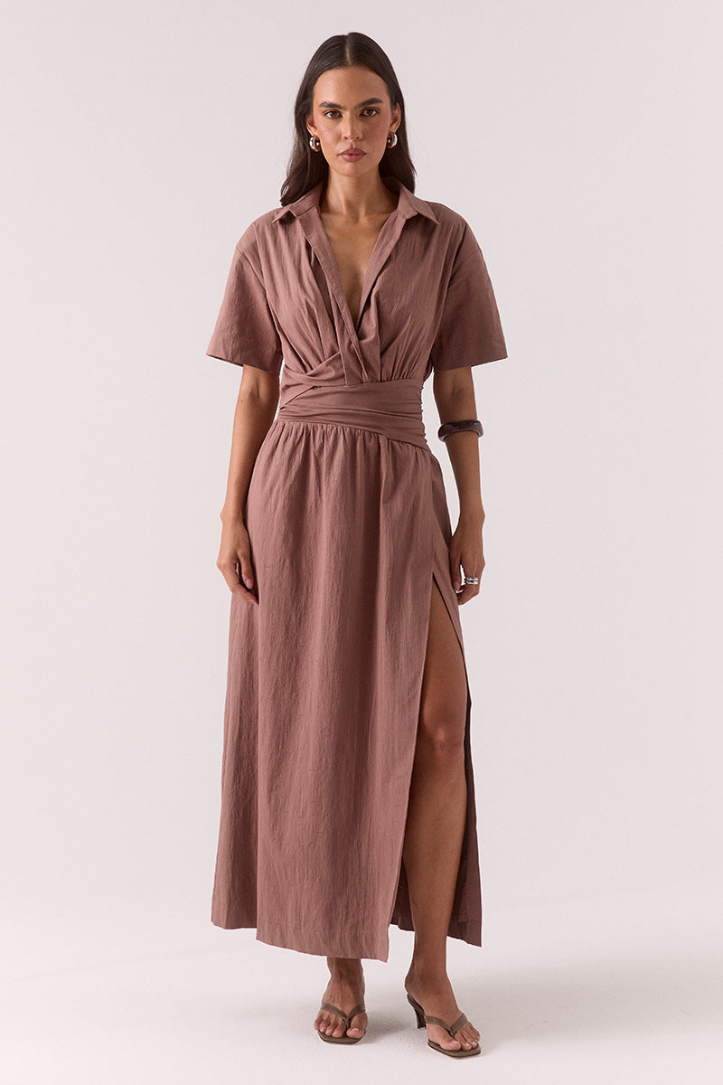 ATLAS DRESS - MOCHA