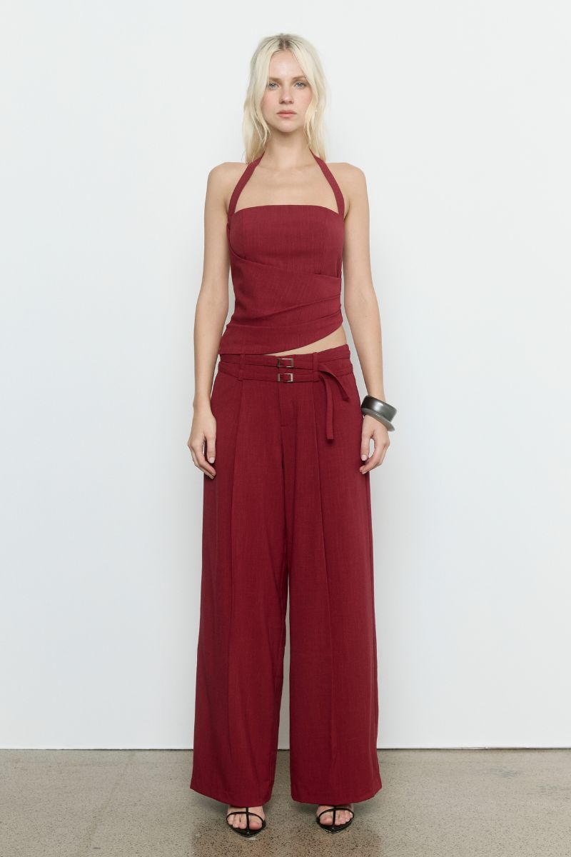 PRIYA TOP - CRANBERRY