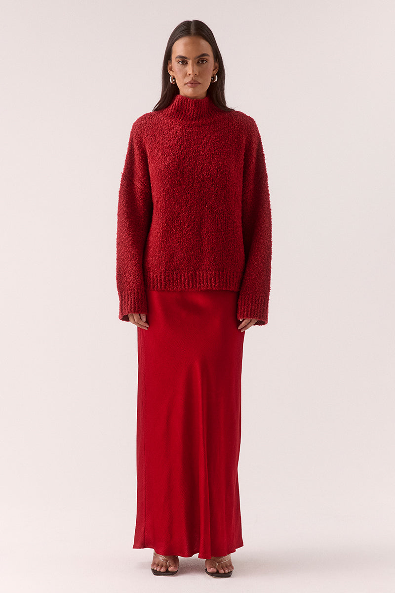 VERSE COMBO KNIT-POPPY