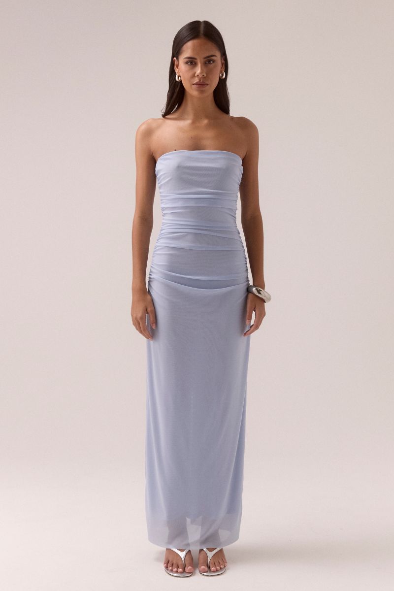 MYRIAD BOLERO DRESS - COOL BLUE