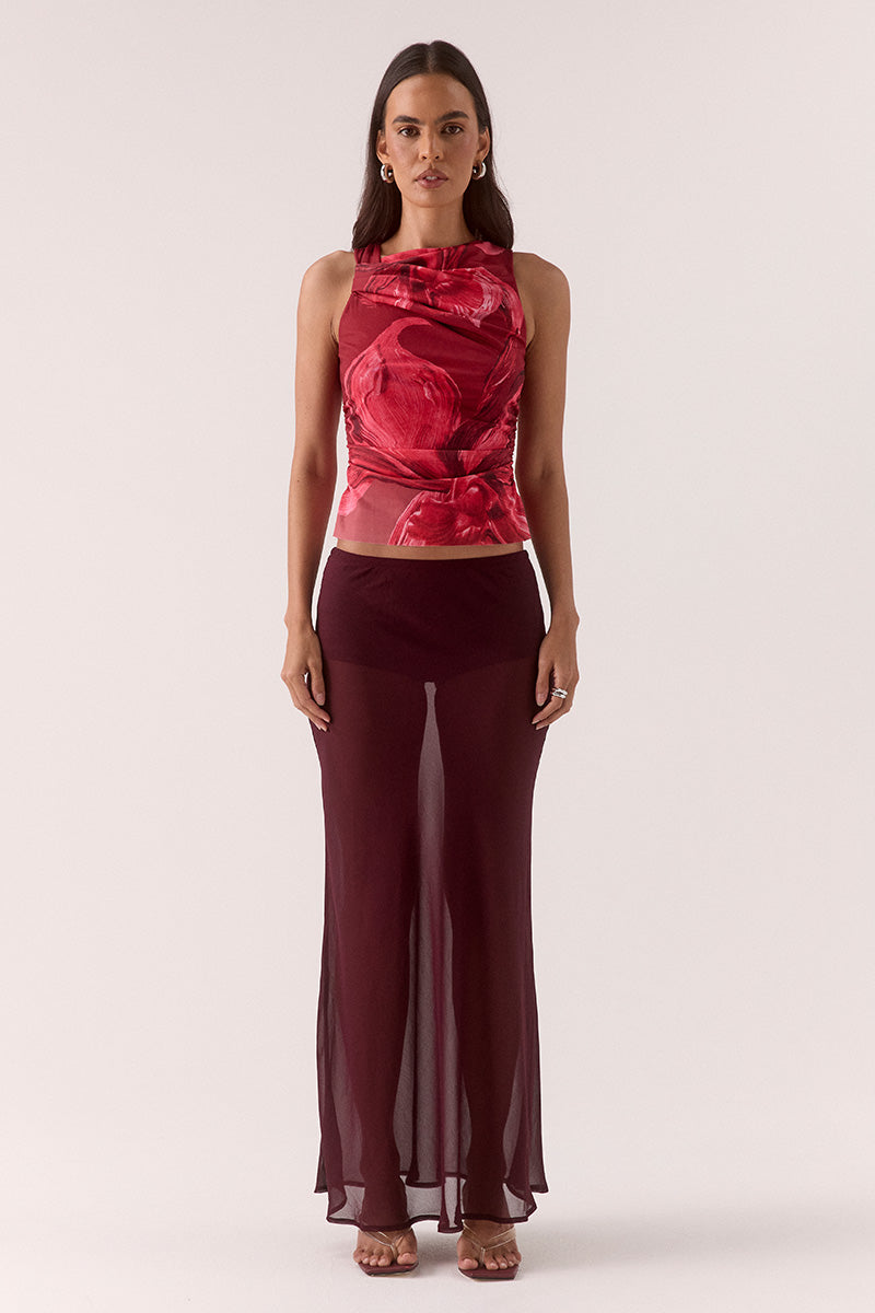 FLORENCE TOP - RASPBERRY