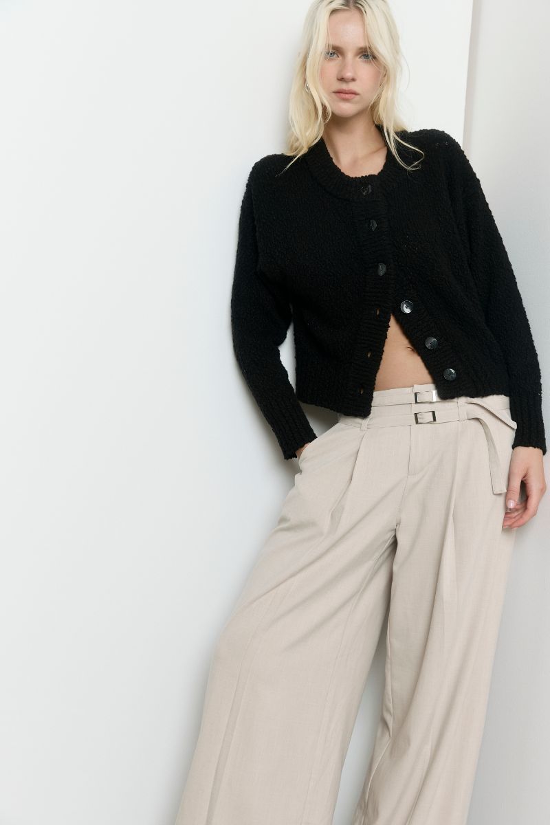 ALLURE CARDIGAN - BLACK