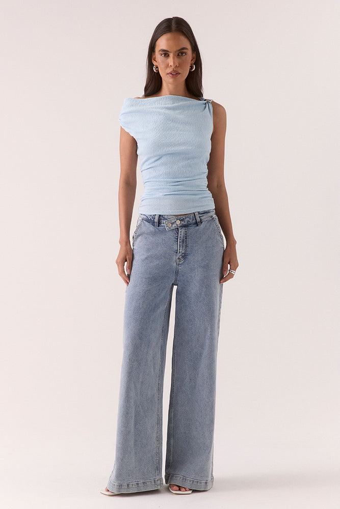 TALIA TOP - VISTA BLUE