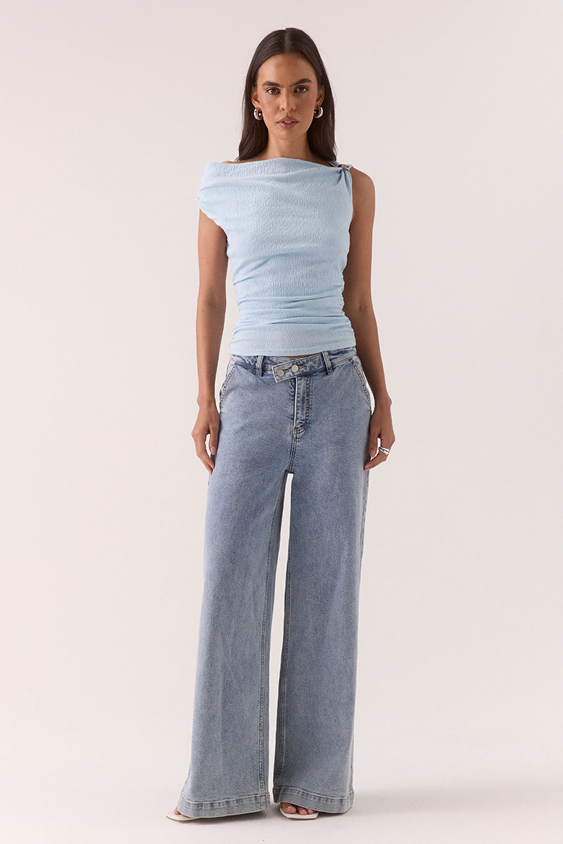 TALIA TOP - VISTA BLUE