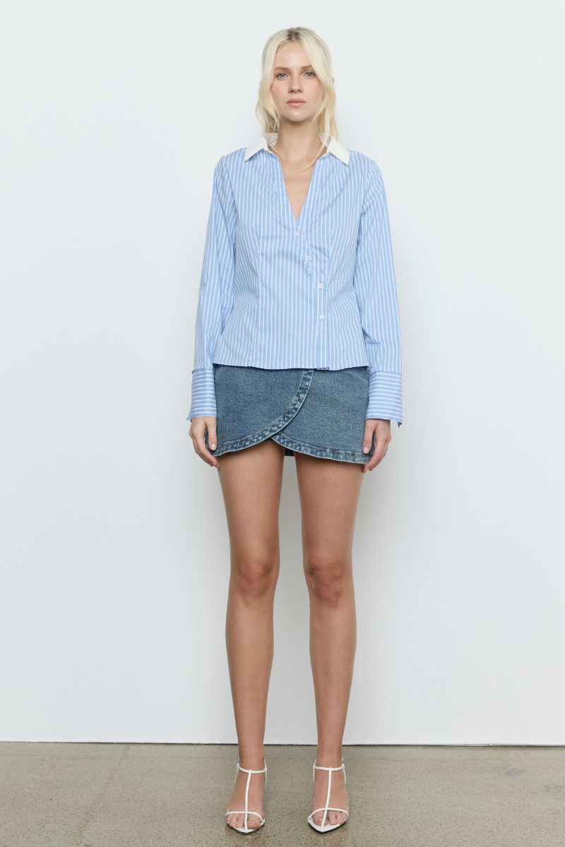LAIA SHIRT - BLUE STRIPE