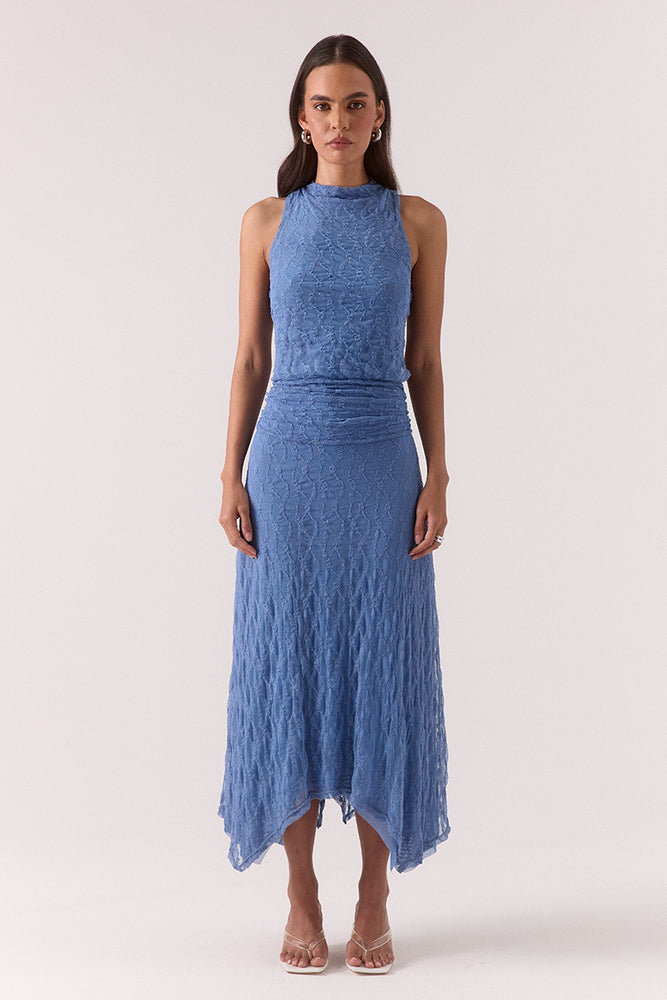 LOWRI DRESS - SLATE BLUE