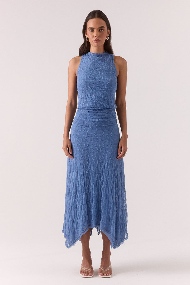LOWRI DRESS - SLATE BLUE