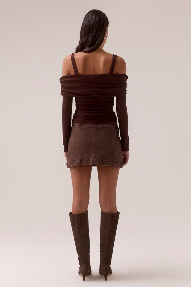 
                      
                        ELAIAN LONG-SLEEVE TOP - RAISIN
                      
                    