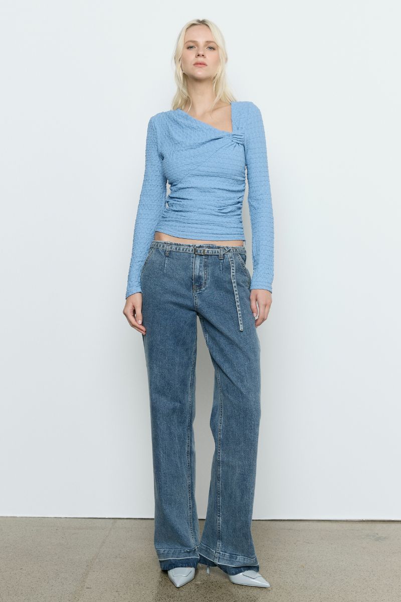 SOLSTICE TOP - SLATE BLUE