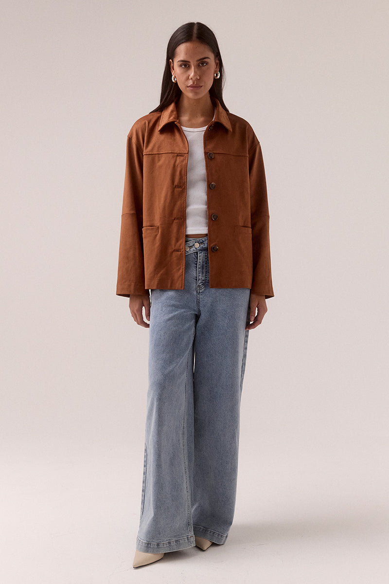 AVERY JACKET - TOFFEE