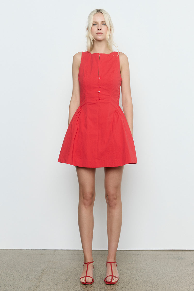 EVA MINI DRESS - FLAME