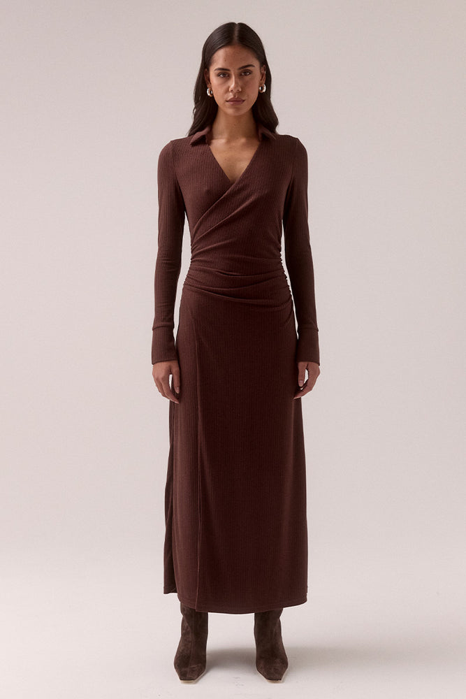 EMILE DRESS - CHOCOLATE