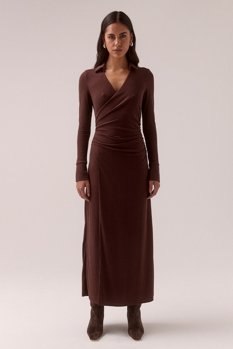 EMILE DRESS - CHOCOLATE
