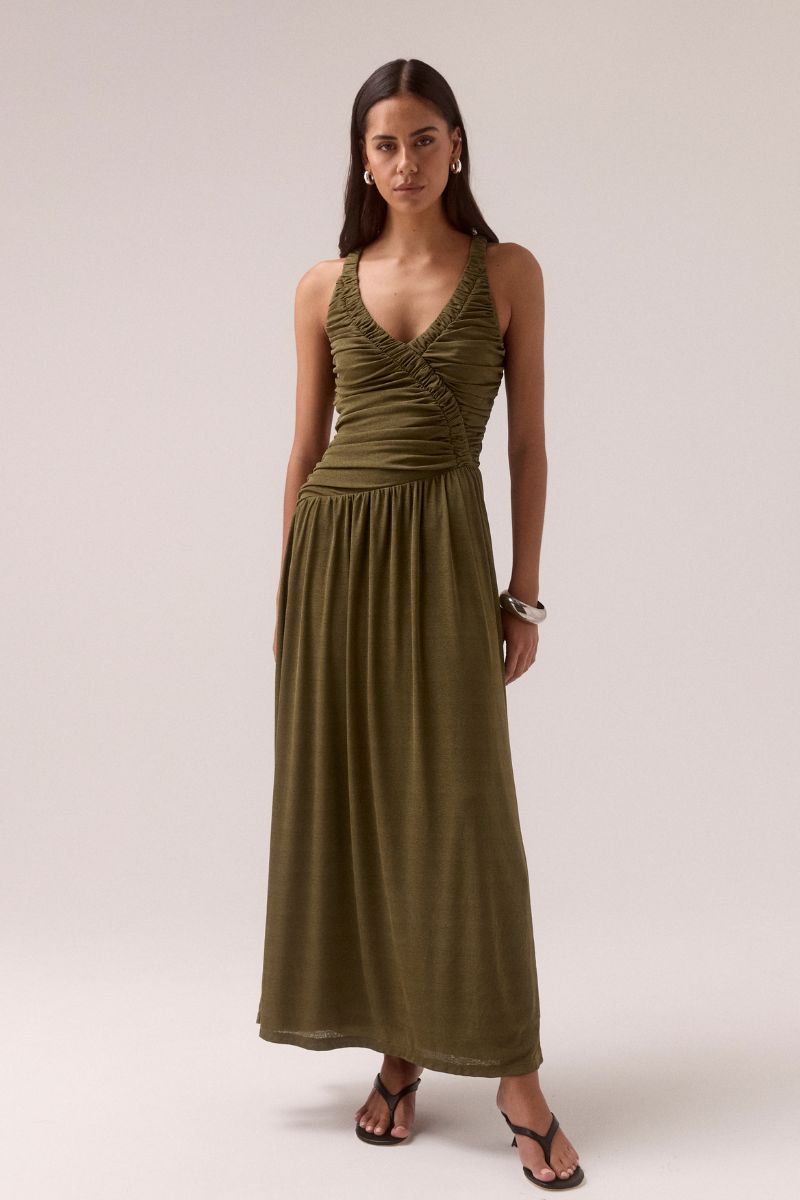 RUA DRESS - OLIVE