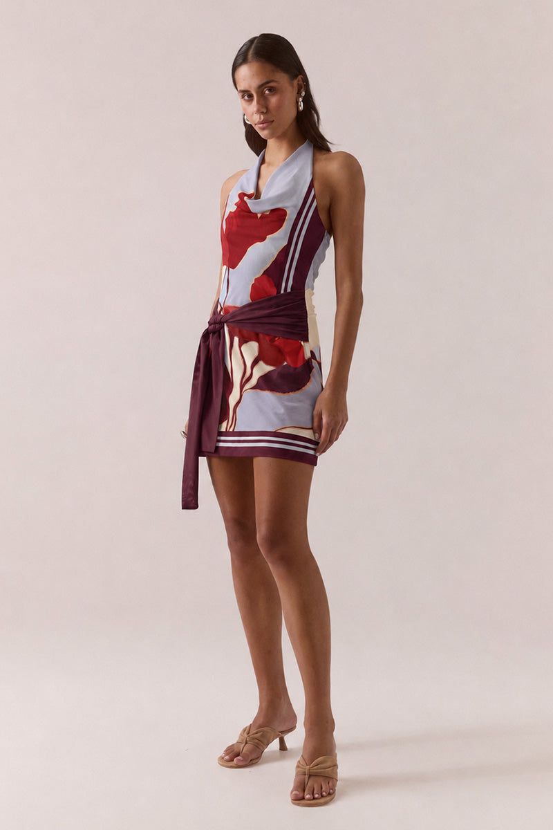 KALEA MINI DRESS - BLUE BLOOM