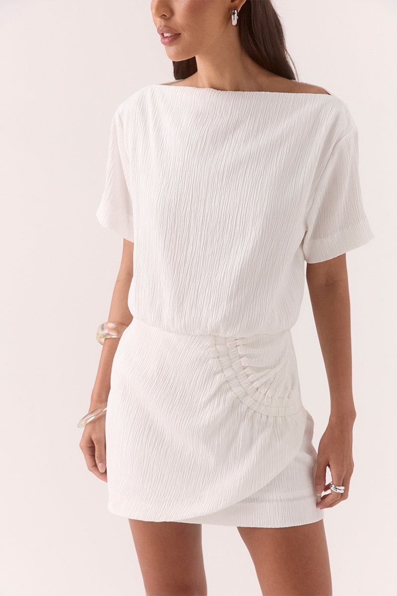 AINE MINI DRESS - CHALK