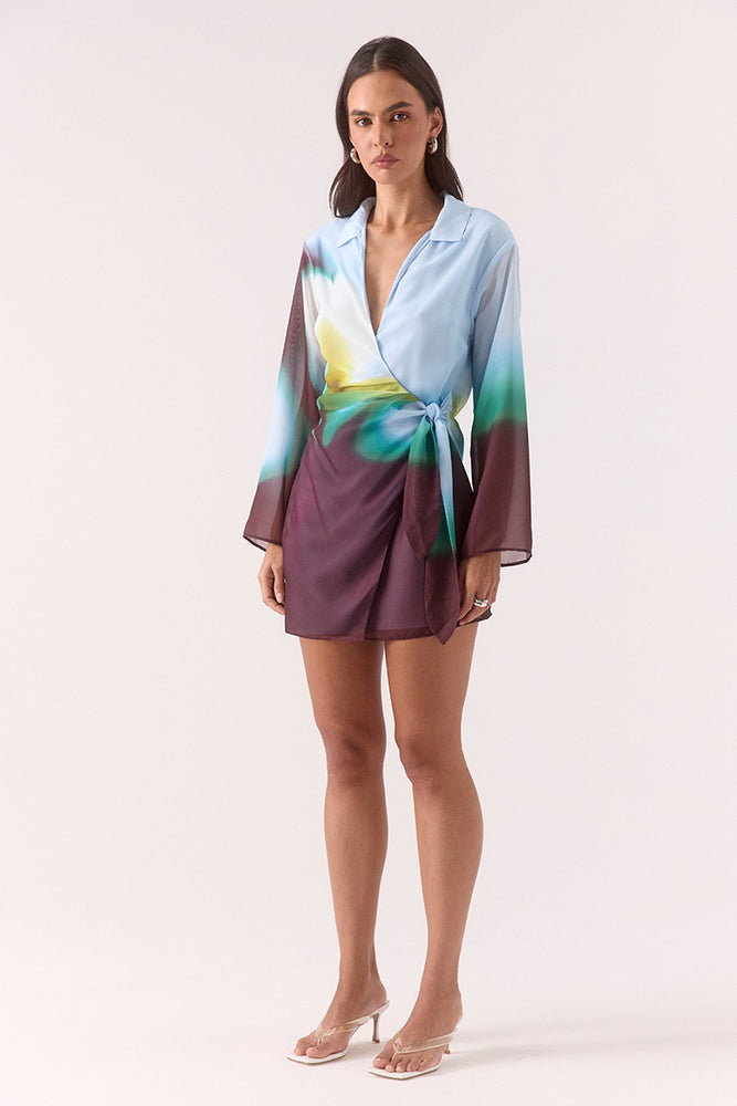 
                      
                        ZINNIA SHIRT DRESS - AZURE
                      
                    