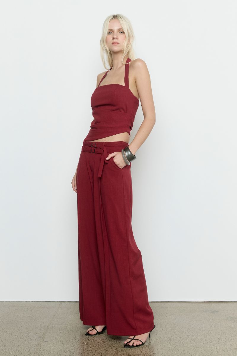 PRIYA TOP - CRANBERRY