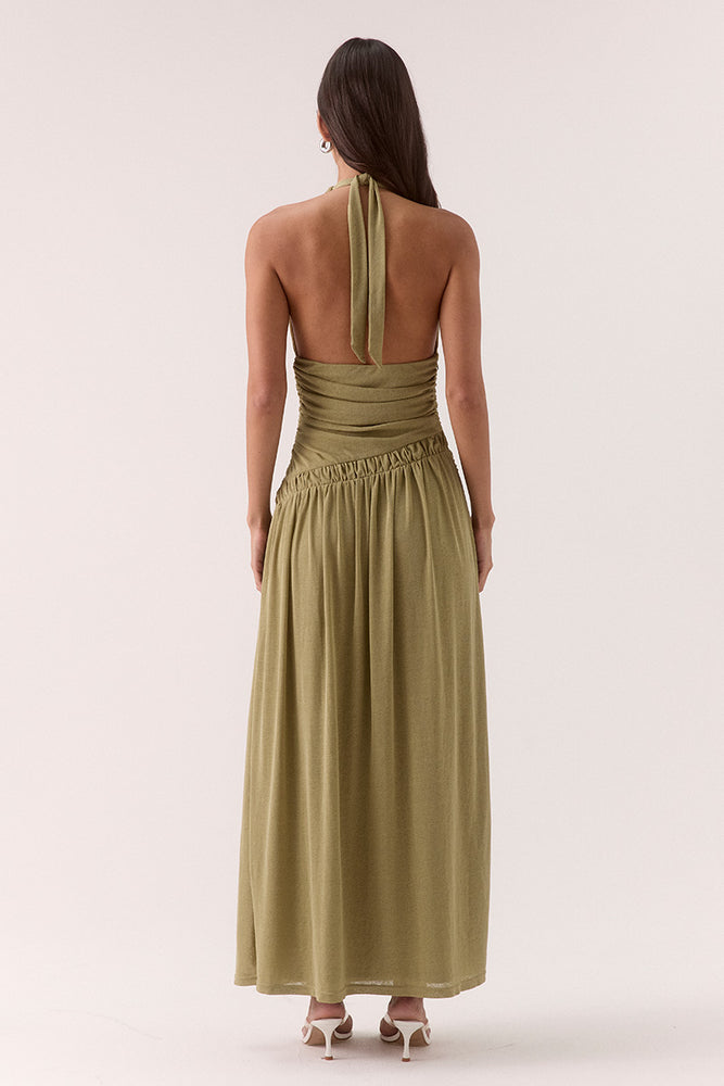 
                      
                        ALORA MAXI DRESS - SOFT OLIVE
                      
                    