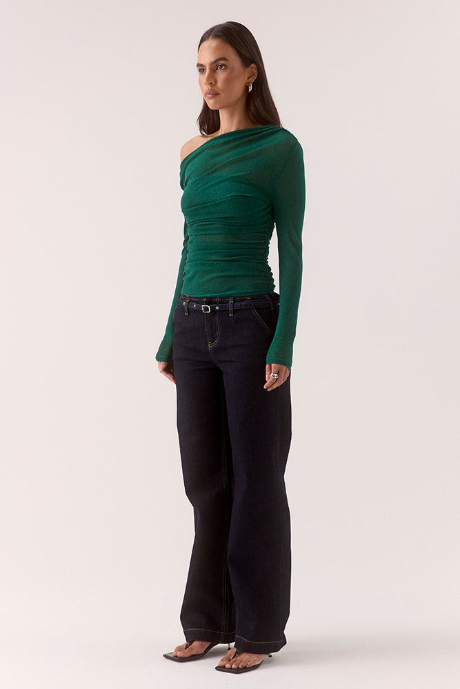 
                      
                        ZEYA LONG SLEEVE TOP - EVERGREEN
                      
                    