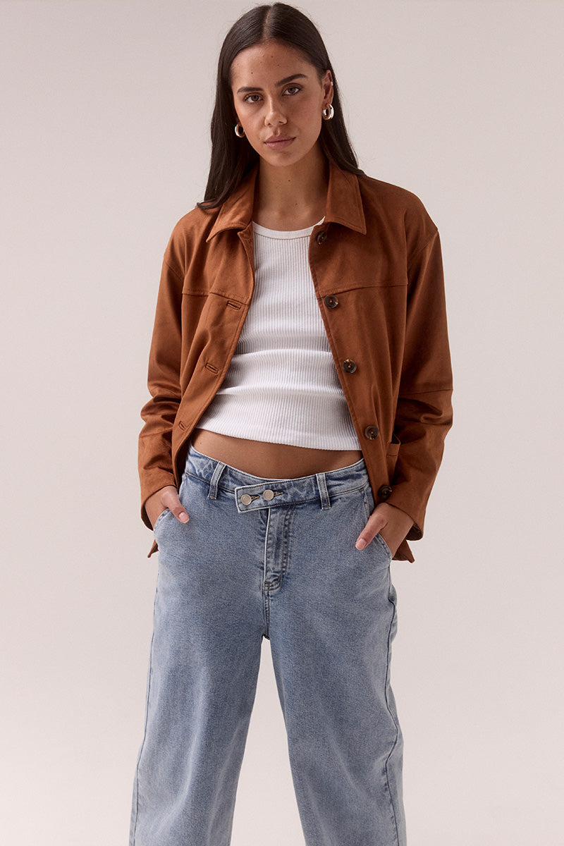 AVERY JACKET - TOFFEE