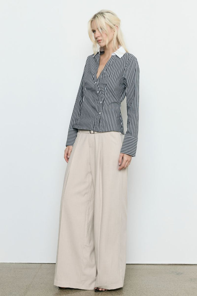 
                      
                        LAIA SHIRT - BLACK STRIPE
                      
                    