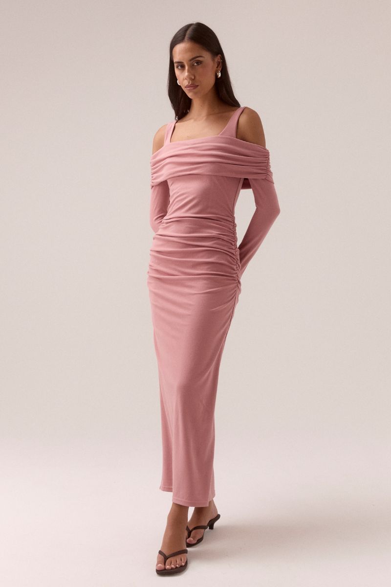 ELAIAN LONG-SLEEVE DRESS - BALLET