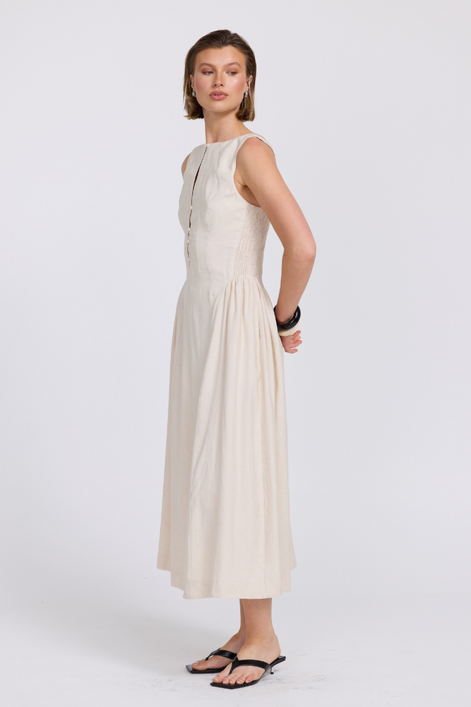 
                      
                        EVE SLEEVELESS DRESS -  NEUTRAL
                      
                    