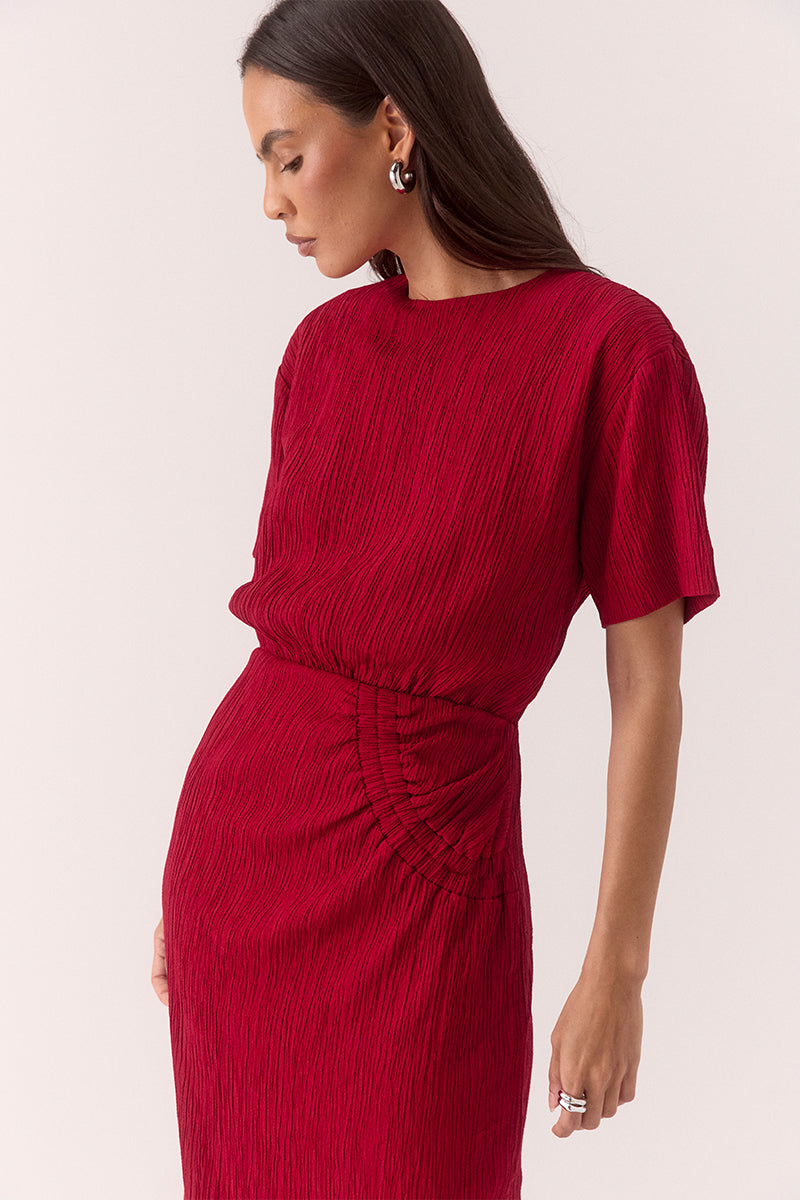 AINE DRESS - RASPBERRY