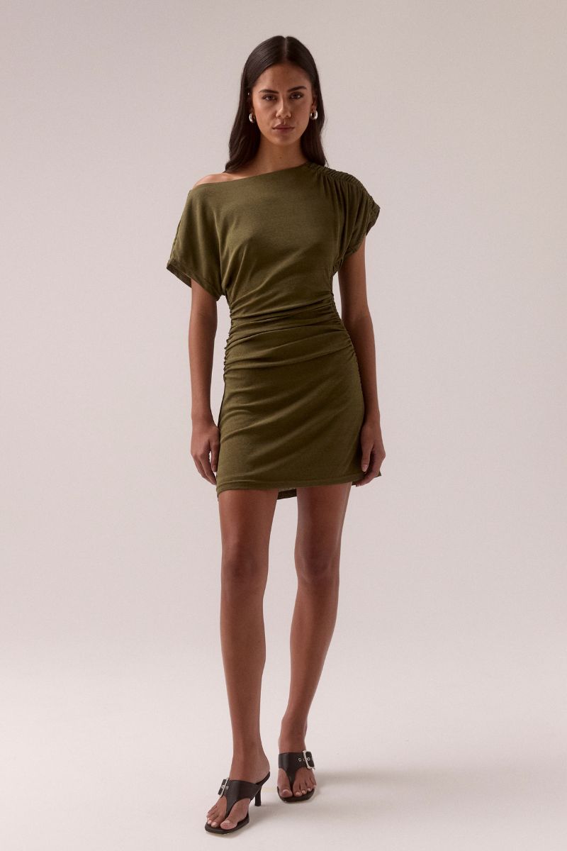 RUA MINI DRESS - OLIVE