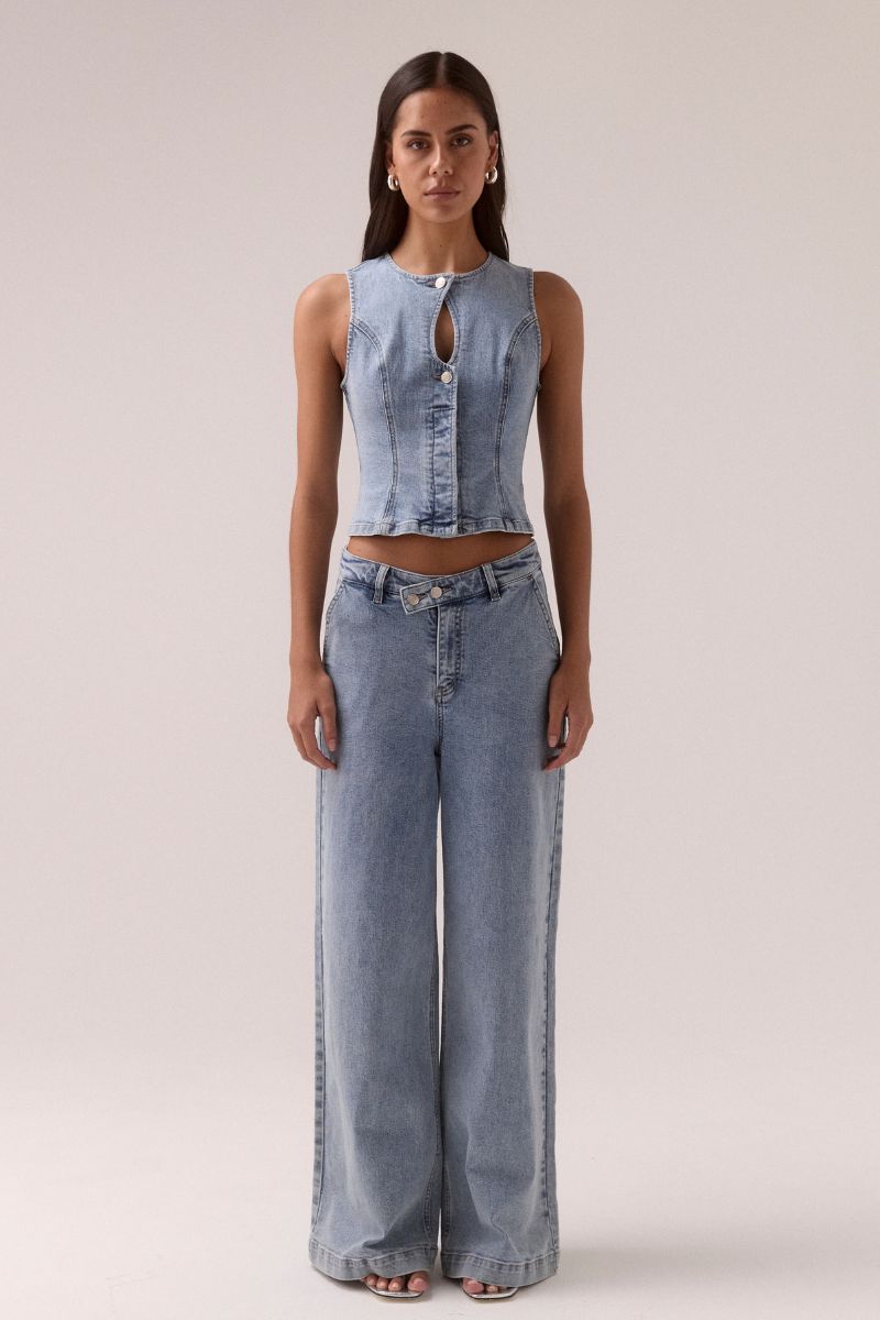 ETCH DENIM JEANS - HERITAGE BLUE