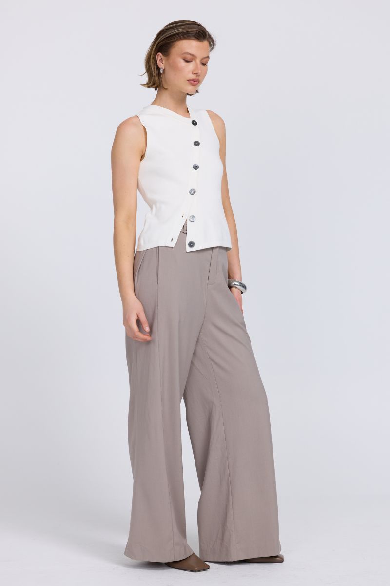 ASTRID KNIT TOP - ALMOND