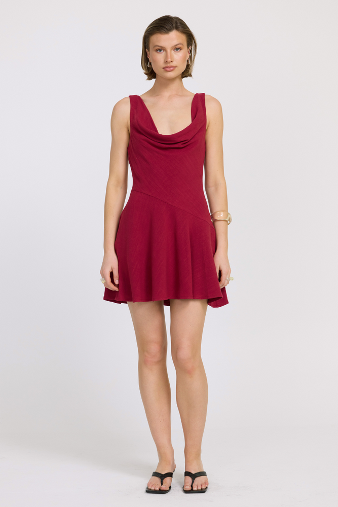 
                      
                        BELLA MINI DRESS - SANGRIA
                      
                    